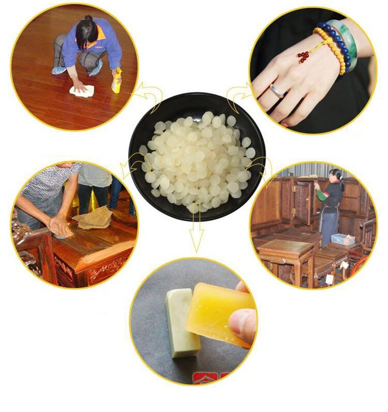 TooGet Pure White Beeswax Pellets, Natural Beeswax Beads, Beeswax Pastilles - Premium Quality, Cosmetic Grade - 14 OZ - Image 5